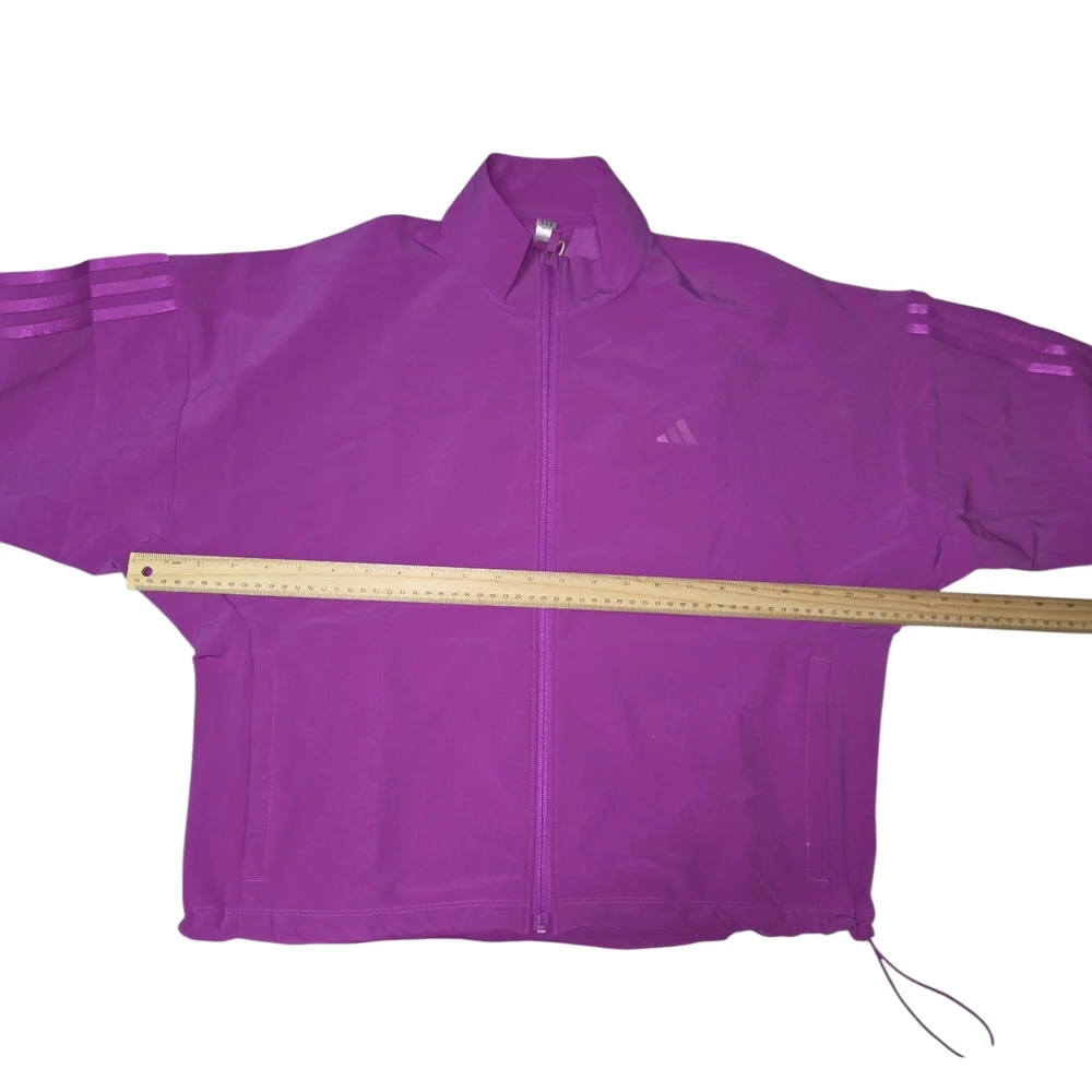 Adidas Women Purple Track Jacket Full Zip‎ Size M NWT